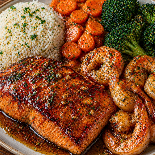 Salmon & Jumbo Shrimp