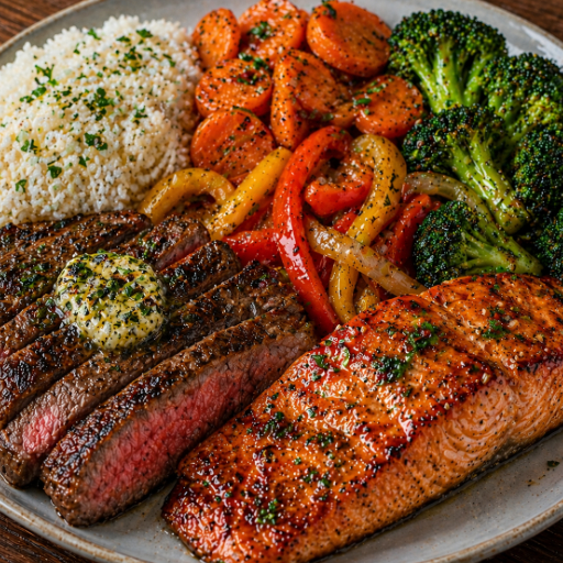 Salmon & Steak